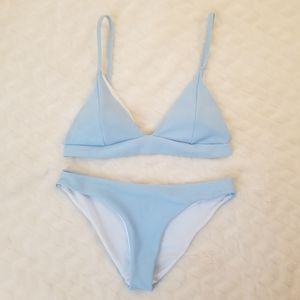 {Zaful} Light Blue Bikini